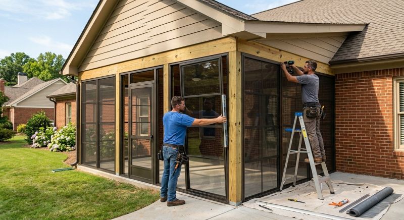 Porch Enclosure Installation in Longmont, CO