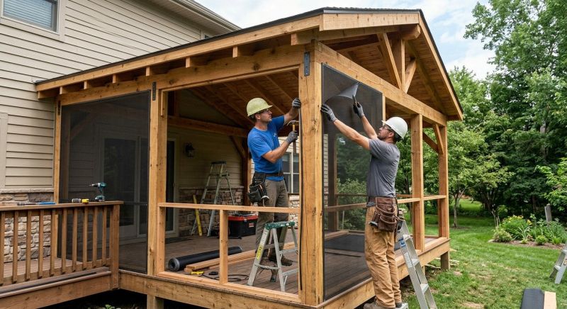 Porch Enclosure Installation in Seattle, WA